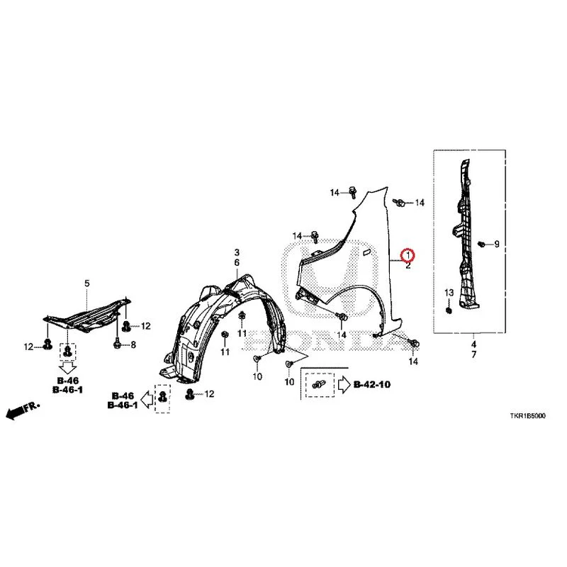 [NEW] JDM HONDA N-WGN JH3 2023 Front Fenders GENUINE OEM - Image 2