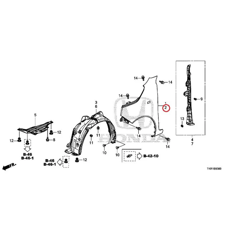 [NEW] JDM HONDA N-WGN JH3 2023 Front Fenders GENUINE OEM - Image 3
