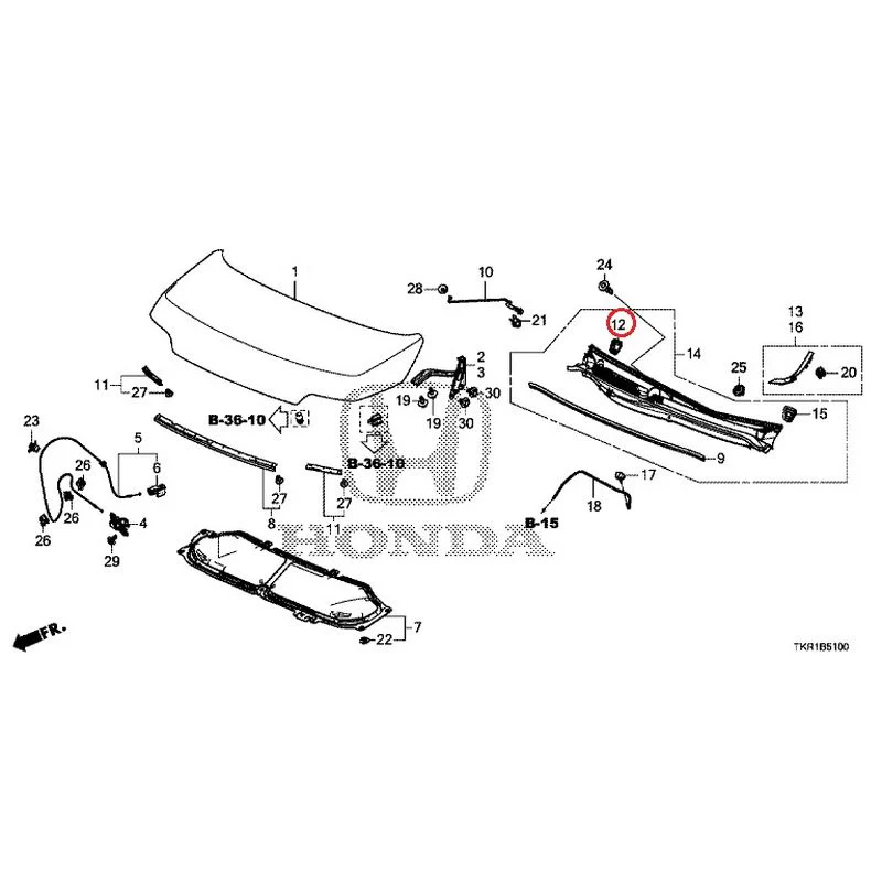 [NEW] JDM HONDA N-WGN JH3 2023 Hood GENUINE OEM - Image 12