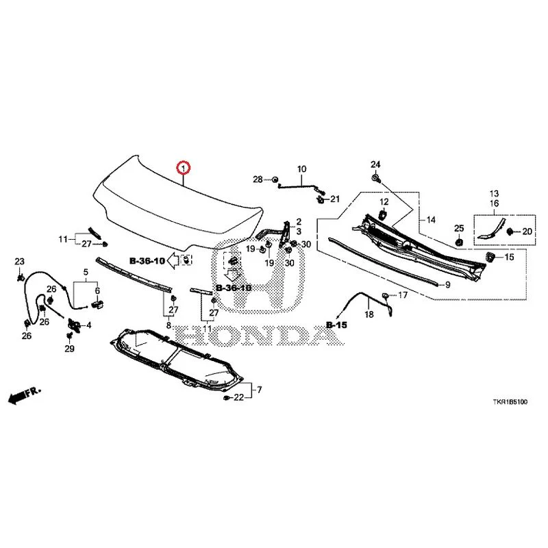 [NEW] JDM HONDA N-WGN JH3 2023 Hood GENUINE OEM - Image 2