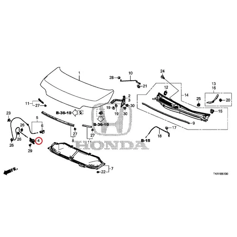 [NEW] JDM HONDA N-WGN JH3 2023 Hood GENUINE OEM - Image 5