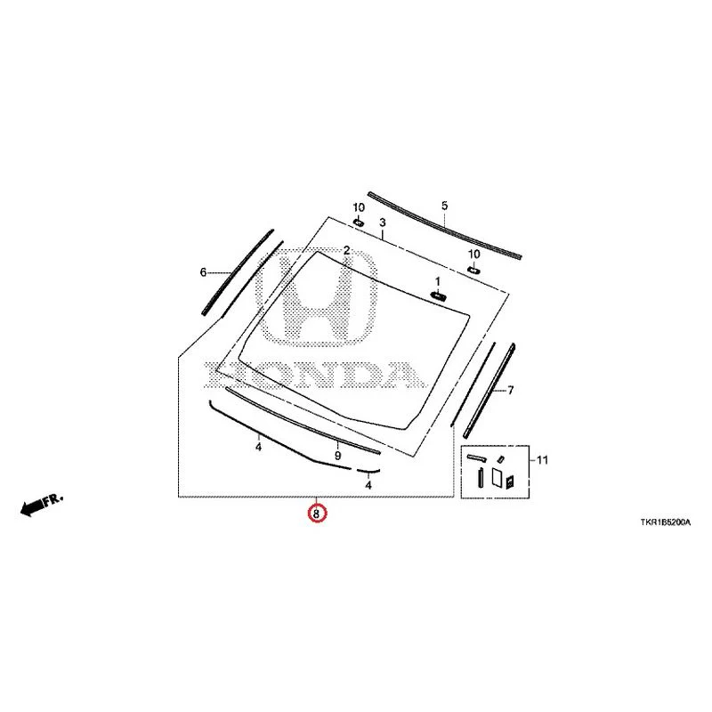 [NEW] JDM HONDA N-WGN JH3 2023 Front Windshield GENUINE OEM - Image 7