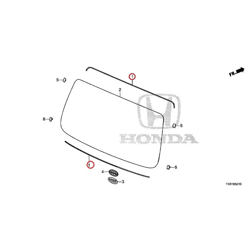 [NEW] JDM HONDA N-WGN JH3 2023 Rear Windshield Glass GENUINE OEM - Image 2