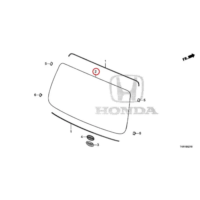 [NEW] JDM HONDA N-WGN JH3 2023 Rear Windshield Glass GENUINE OEM - Image 3