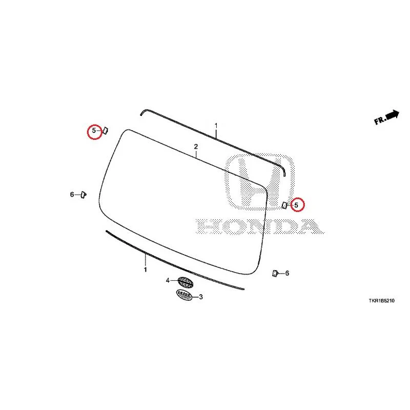 [NEW] JDM HONDA N-WGN JH3 2023 Rear Windshield Glass GENUINE OEM - Image 4