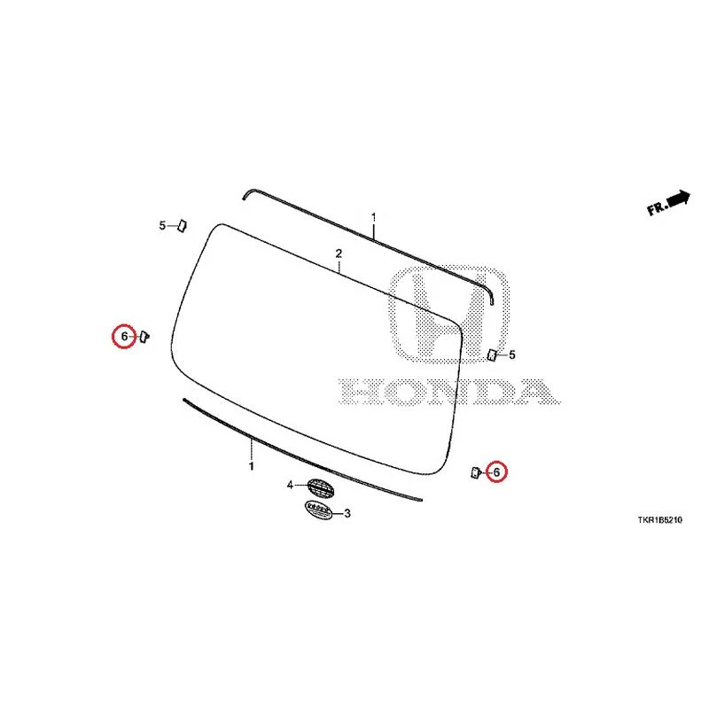 [NEW] JDM HONDA N-WGN JH3 2023 Rear Windshield Glass GENUINE OEM - Image 5