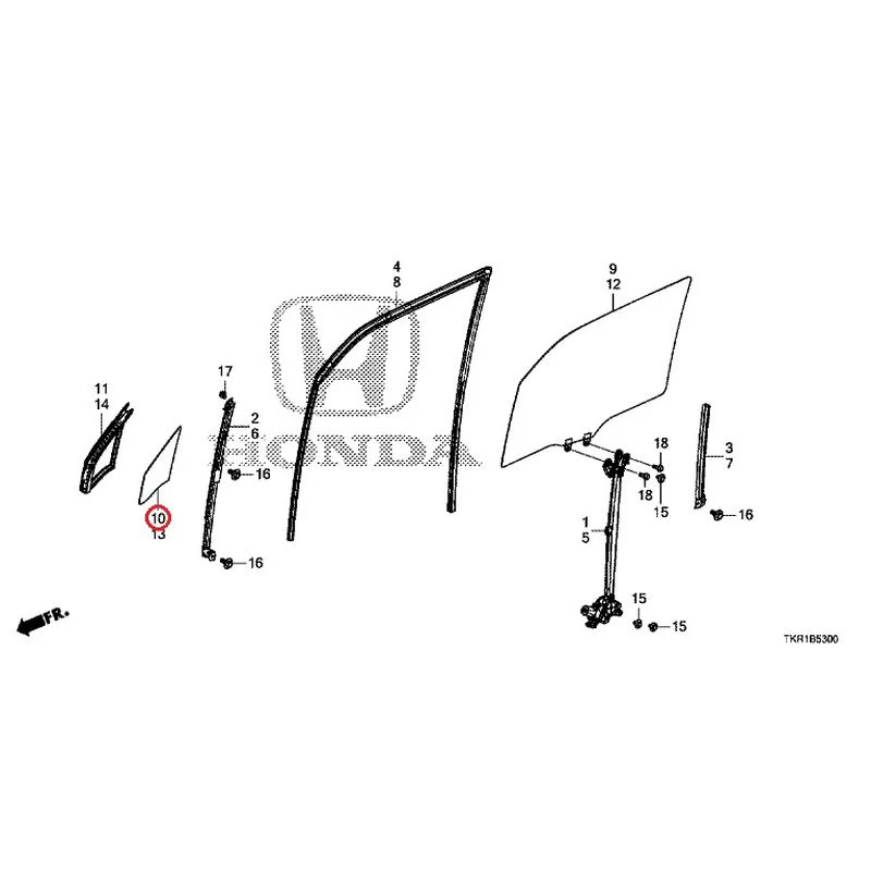 [NEW] JDM HONDA N-WGN JH3 2023 Front Door Glass/Regulator GENUINE OEM - Image 11