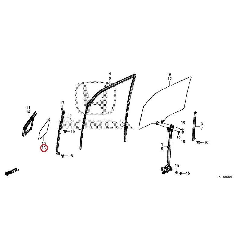 [NEW] JDM HONDA N-WGN JH3 2023 Front Door Glass/Regulator GENUINE OEM - Image 14