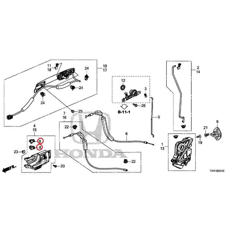 [NEW] JDM HONDA N-WGN JH3 2023 Front Door Locks/Outer Handles GENUINE OEM - Image 10