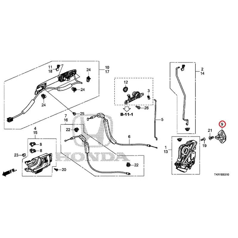 [NEW] JDM HONDA N-WGN JH3 2023 Front Door Locks/Outer Handles GENUINE OEM - Image 11