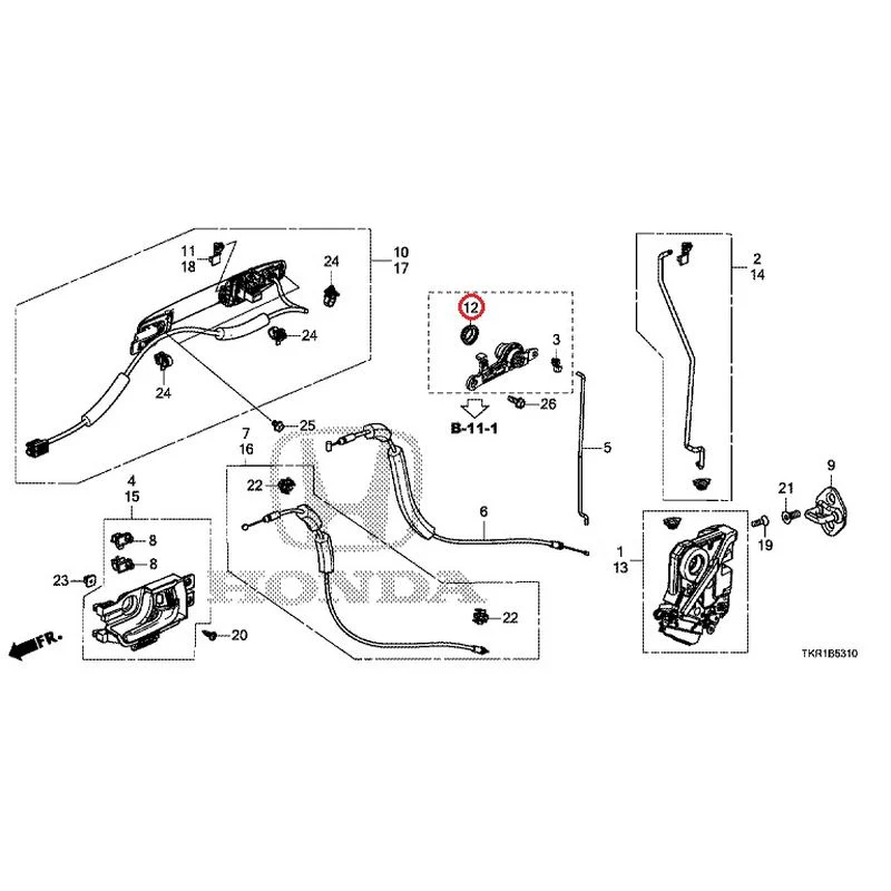 [NEW] JDM HONDA N-WGN JH3 2023 Front Door Locks/Outer Handles GENUINE OEM - Image 19
