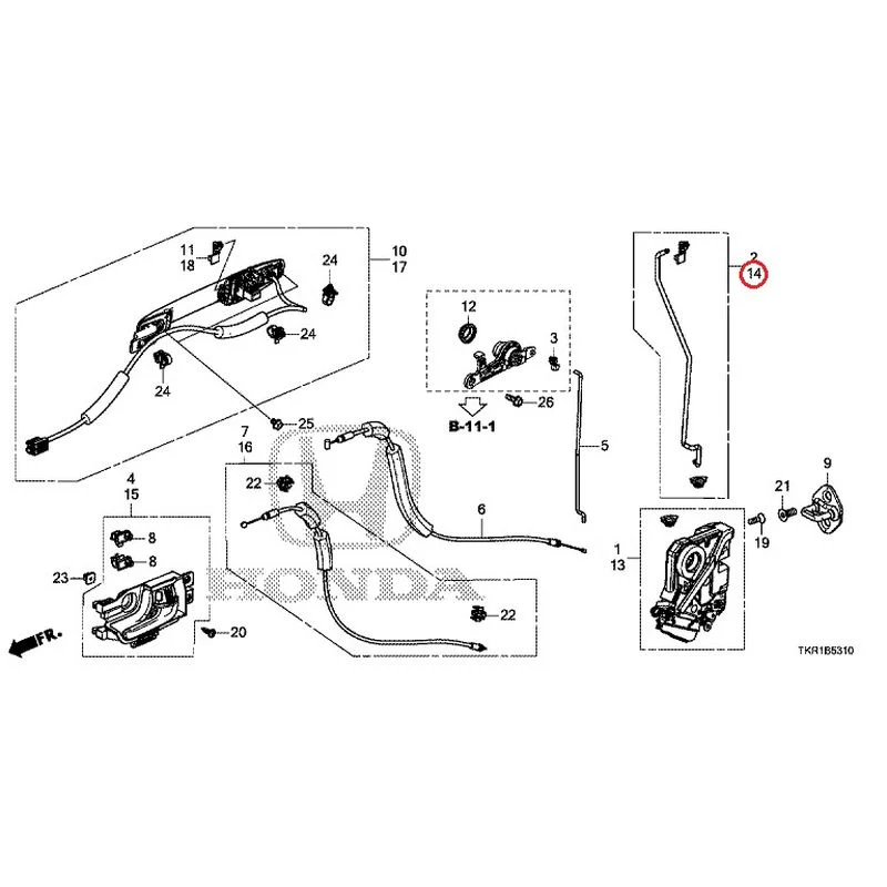 [NEW] JDM HONDA N-WGN JH3 2023 Front Door Locks/Outer Handles GENUINE OEM - Image 21