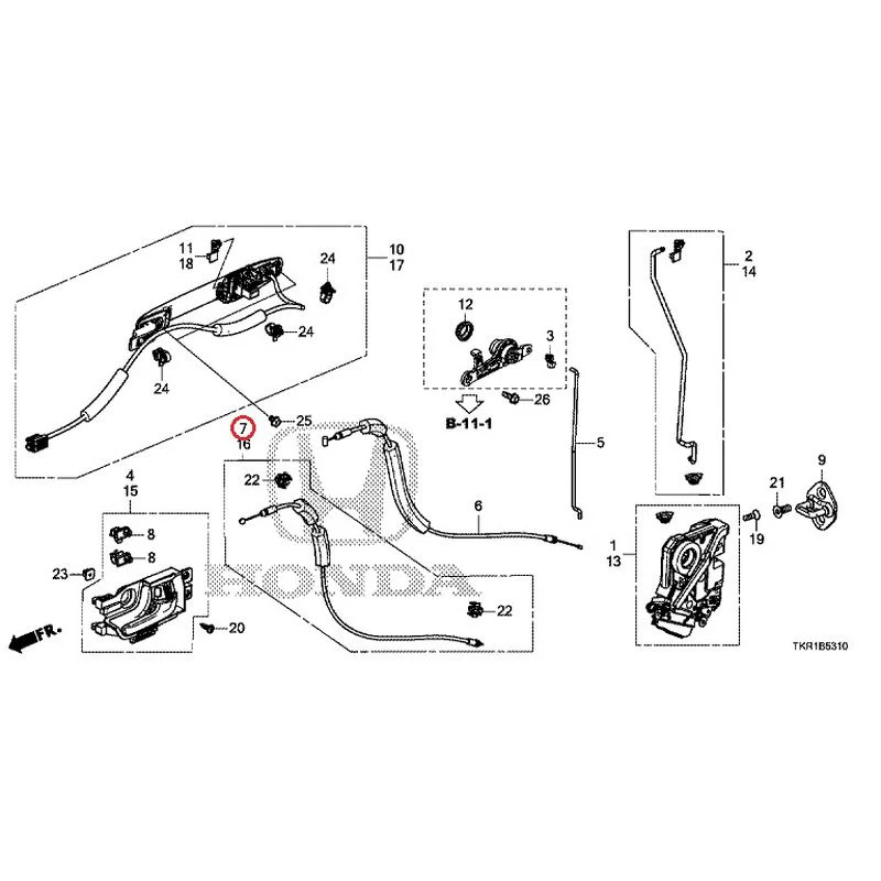 [NEW] JDM HONDA N-WGN JH3 2023 Front Door Locks/Outer Handles GENUINE OEM - Image 8