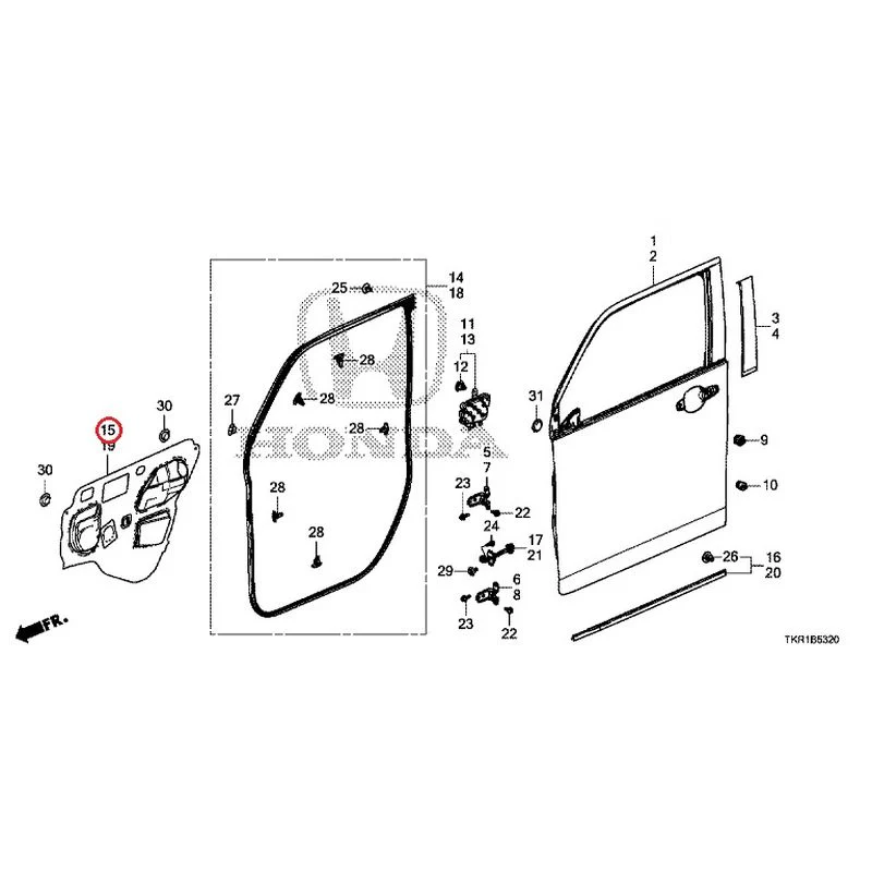 [NEW] JDM HONDA N-WGN JH3 2023 Front Door Panel GENUINE OEM - Image 16