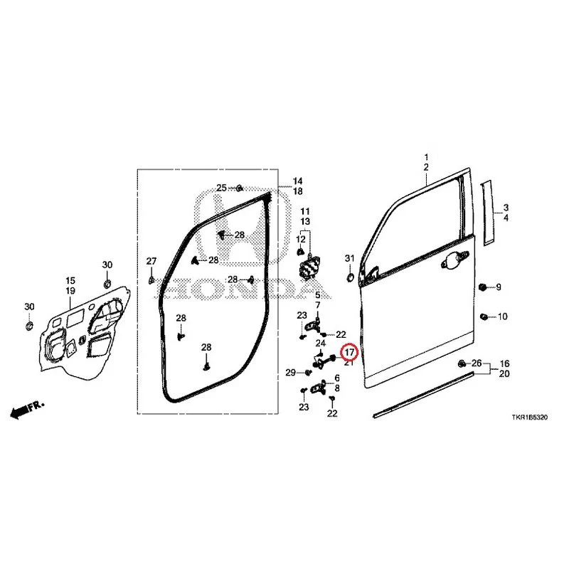 [NEW] JDM HONDA N-WGN JH3 2023 Front Door Panel GENUINE OEM - Image 18