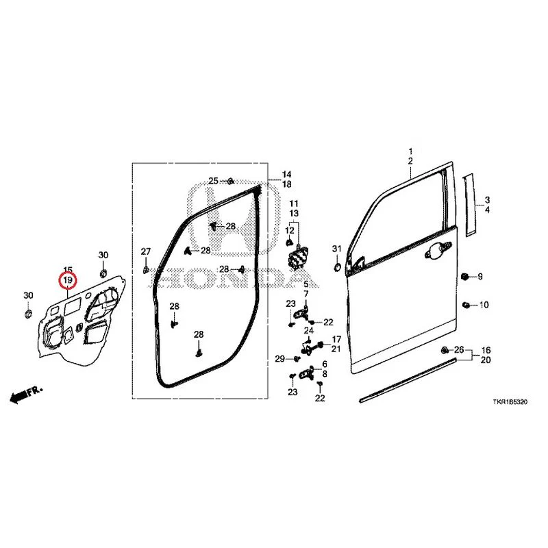 [NEW] JDM HONDA N-WGN JH3 2023 Front Door Panel GENUINE OEM - Image 20