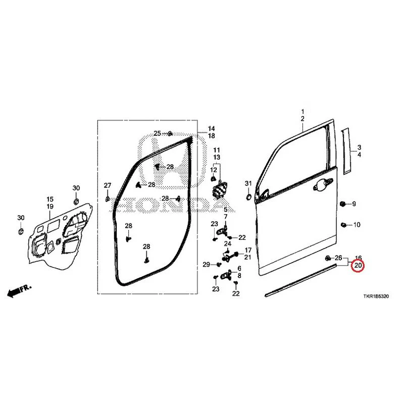 [NEW] JDM HONDA N-WGN JH3 2023 Front Door Panel GENUINE OEM - Image 21