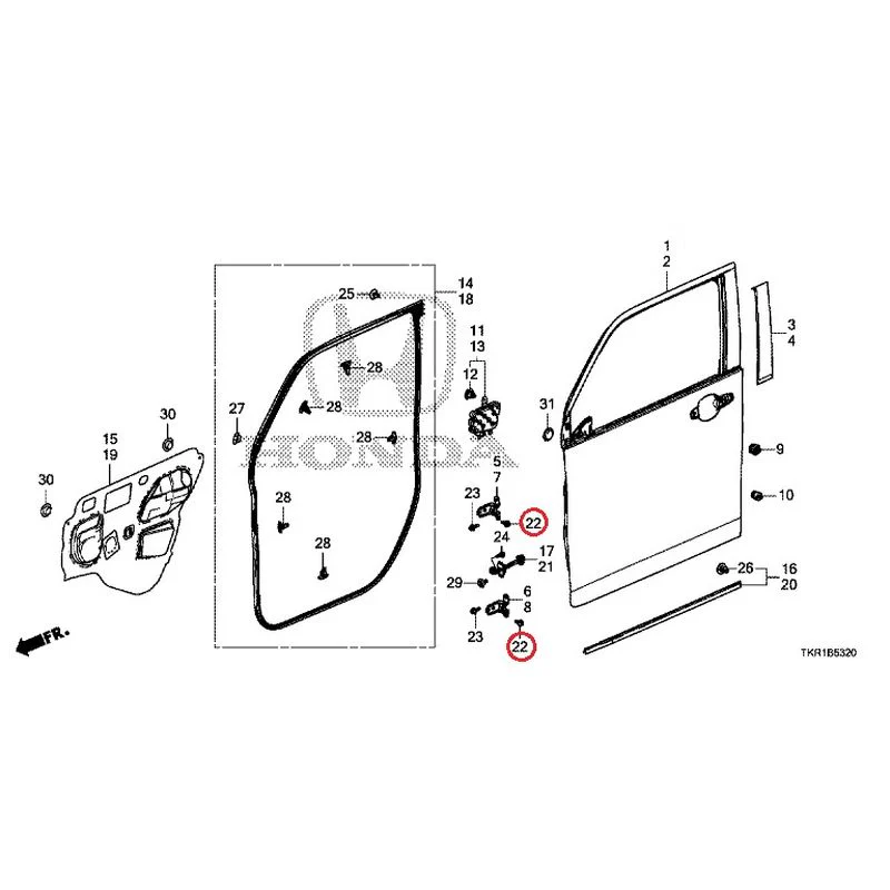 [NEW] JDM HONDA N-WGN JH3 2023 Front Door Panel GENUINE OEM - Image 23