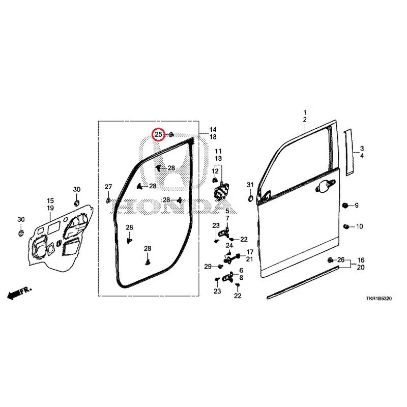 [NEW] JDM HONDA N-WGN JH3 2023 Front Door Panel GENUINE OEM - Image 27