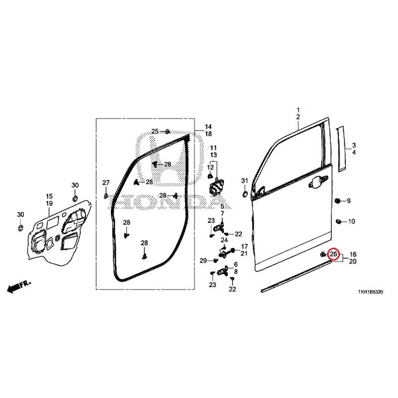 [NEW] JDM HONDA N-WGN JH3 2023 Front Door Panel GENUINE OEM - Image 28