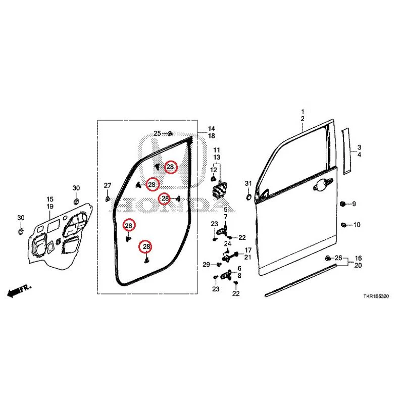 [NEW] JDM HONDA N-WGN JH3 2023 Front Door Panel GENUINE OEM - Image 30