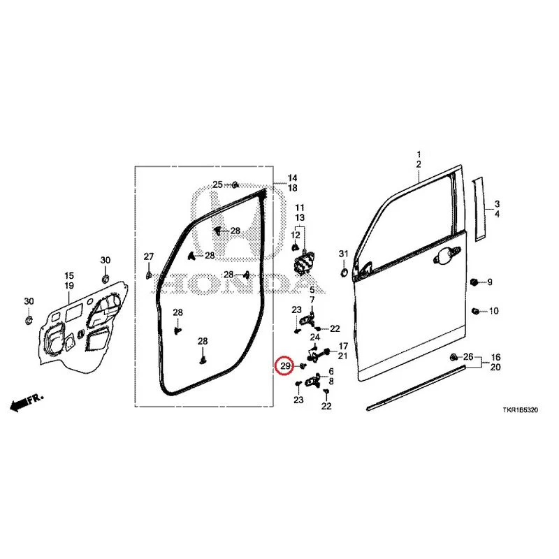[NEW] JDM HONDA N-WGN JH3 2023 Front Door Panel GENUINE OEM - Image 31