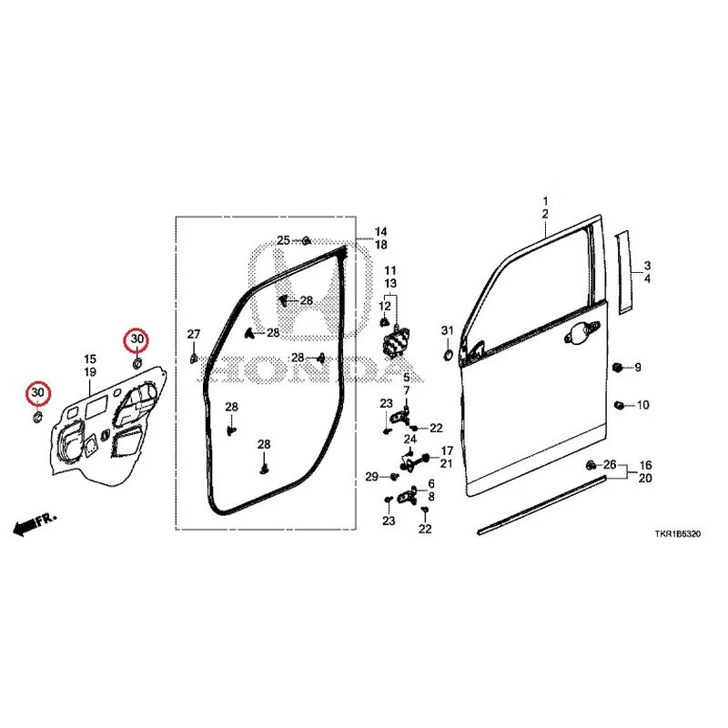 [NEW] JDM HONDA N-WGN JH3 2023 Front Door Panel GENUINE OEM - Image 32