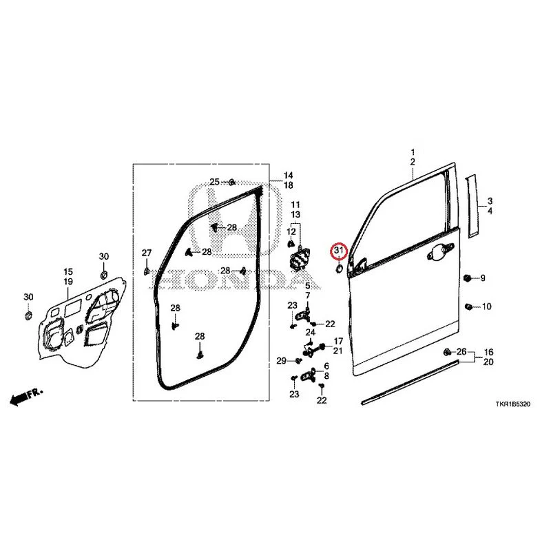 [NEW] JDM HONDA N-WGN JH3 2023 Front Door Panel GENUINE OEM - Image 33