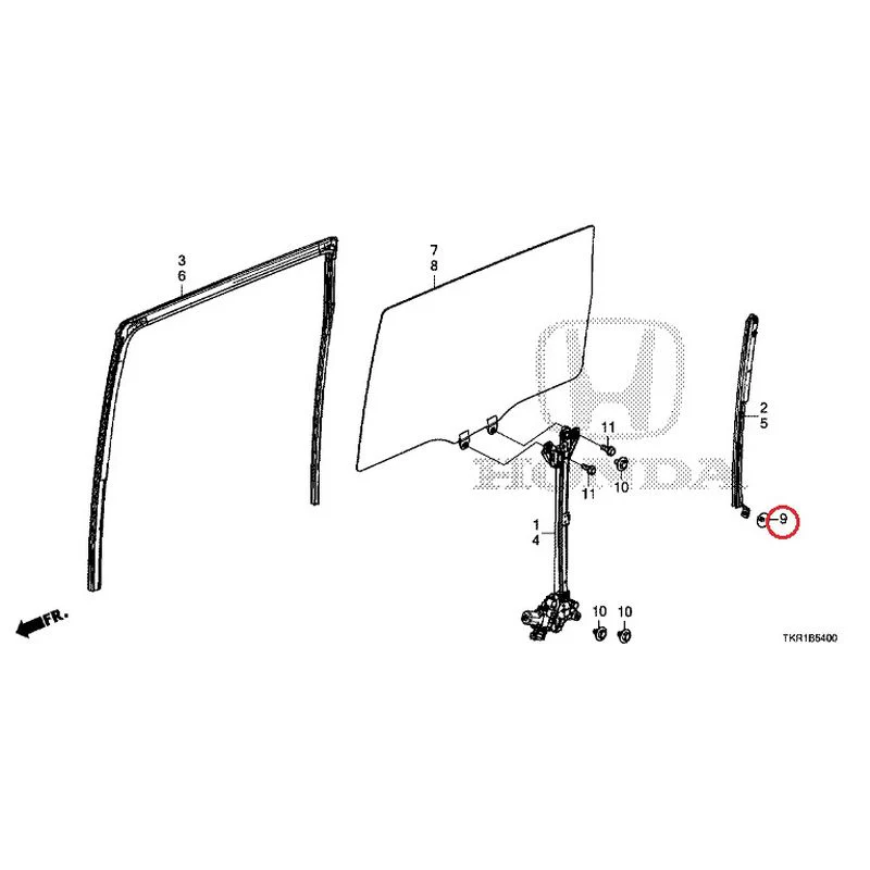 [NEW] JDM HONDA N-WGN JH3 2023 Rear Door Glass/Regulator GENUINE OEM - Image 10