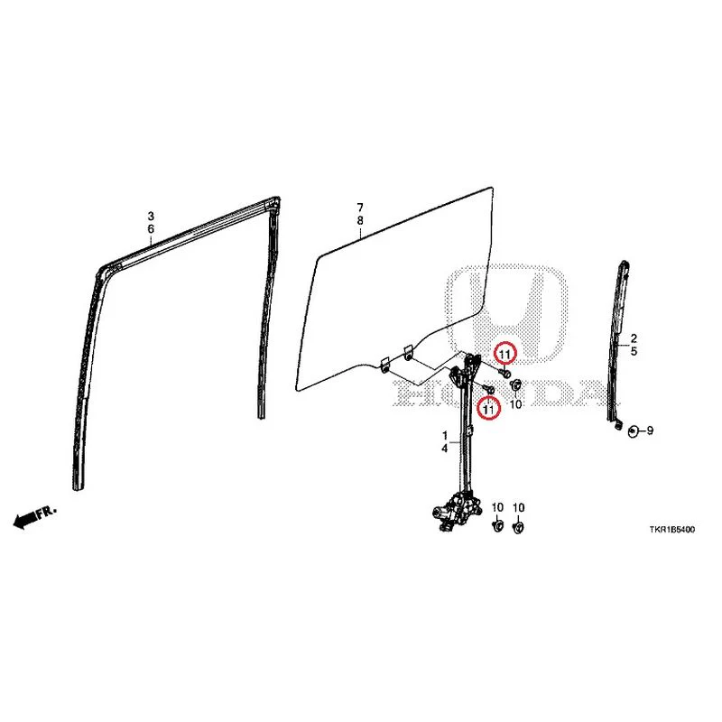 [NEW] JDM HONDA N-WGN JH3 2023 Rear Door Glass/Regulator GENUINE OEM - Image 12