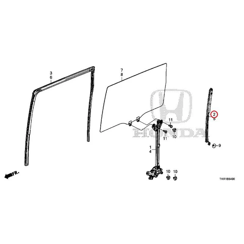 [NEW] JDM HONDA N-WGN JH3 2023 Rear Door Glass/Regulator GENUINE OEM - Image 3