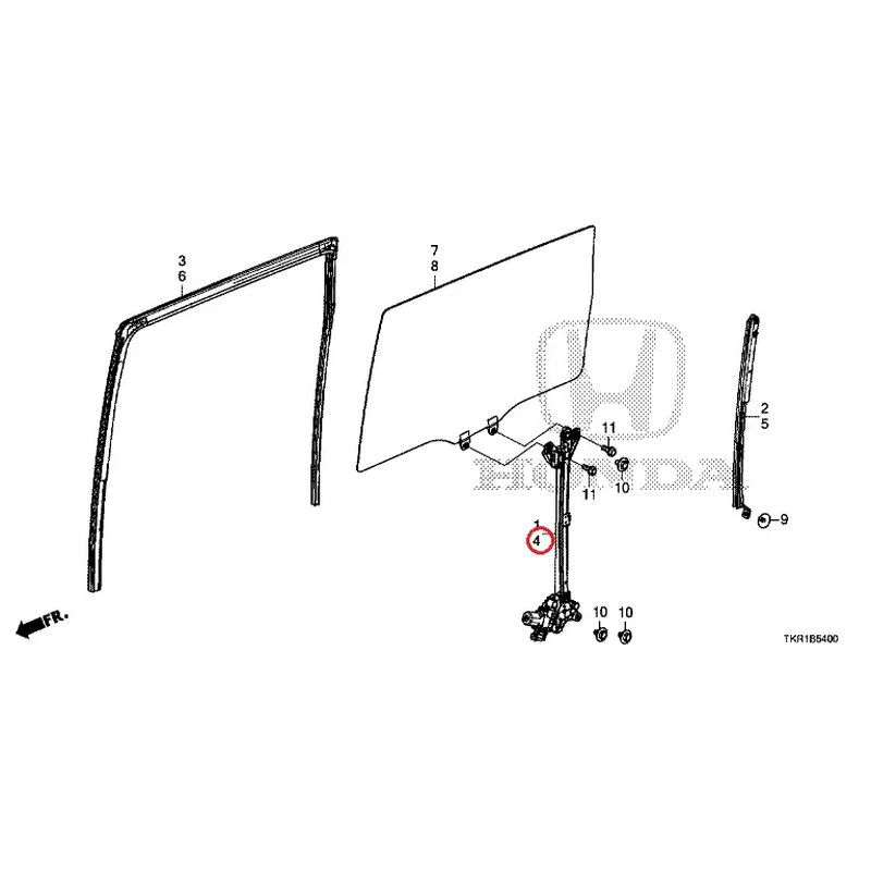 [NEW] JDM HONDA N-WGN JH3 2023 Rear Door Glass/Regulator GENUINE OEM - Image 5