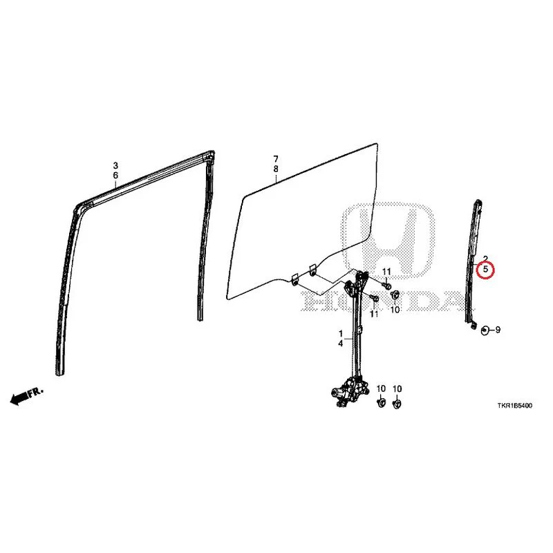 [NEW] JDM HONDA N-WGN JH3 2023 Rear Door Glass/Regulator GENUINE OEM - Image 6