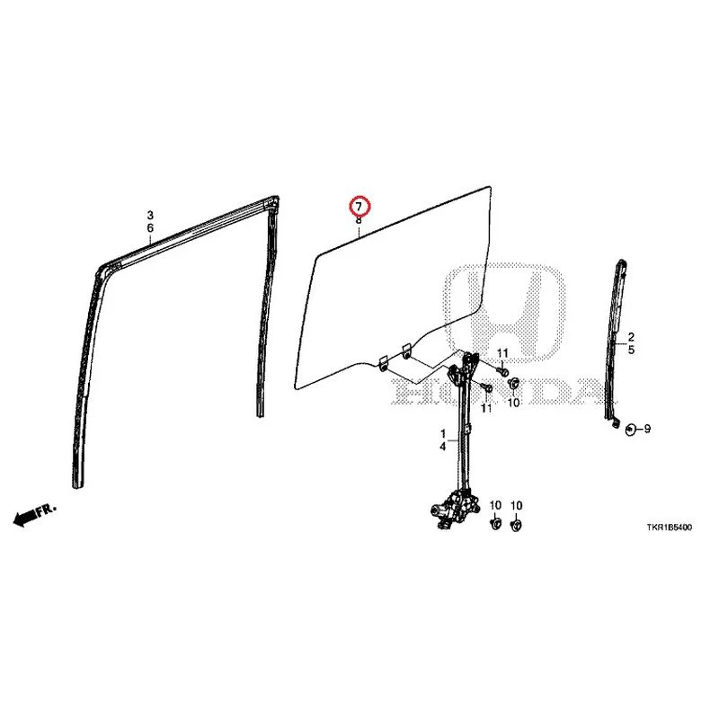 [NEW] JDM HONDA N-WGN JH3 2023 Rear Door Glass/Regulator GENUINE OEM - Image 8