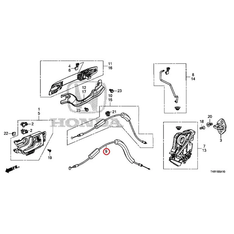 [NEW] JDM HONDA N-WGN JH3 2023 Rear Door Locks/Outer Handles GENUINE OEM - Image 11