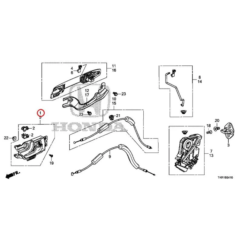 [NEW] JDM HONDA N-WGN JH3 2023 Rear Door Locks/Outer Handles GENUINE OEM - Image 2