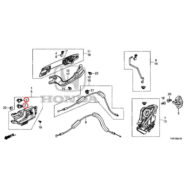 [NEW] JDM HONDA N-WGN JH3 2023 Rear Door Locks/Outer Handles GENUINE OEM - Image 4