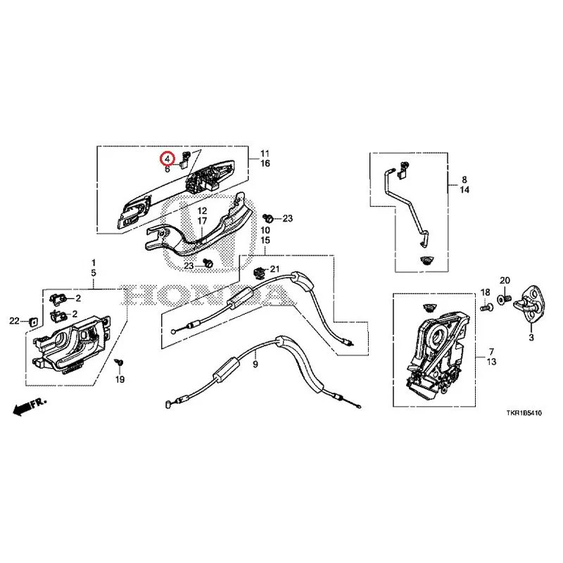 [NEW] JDM HONDA N-WGN JH3 2023 Rear Door Locks/Outer Handles GENUINE OEM - Image 6