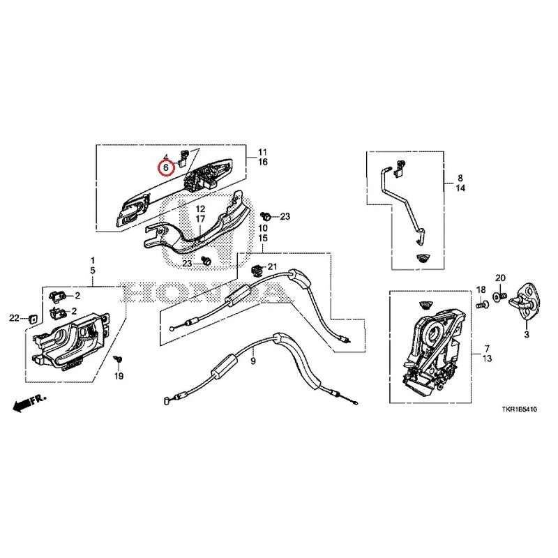 [NEW] JDM HONDA N-WGN JH3 2023 Rear Door Locks/Outer Handles GENUINE OEM - Image 8