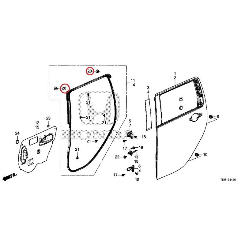 [NEW] JDM HONDA N-WGN JH3 2023 Rear Door Panel GENUINE OEM - Image 22
