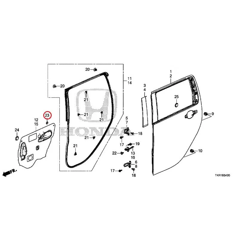 [NEW] JDM HONDA N-WGN JH3 2023 Rear Door Panel GENUINE OEM - Image 25