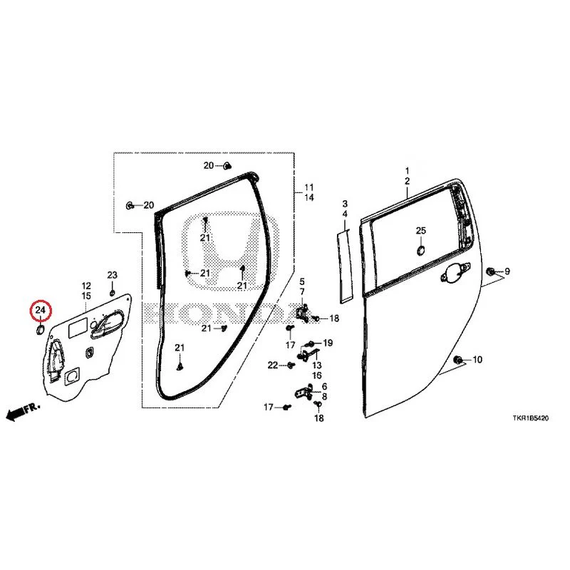 [NEW] JDM HONDA N-WGN JH3 2023 Rear Door Panel GENUINE OEM - Image 26