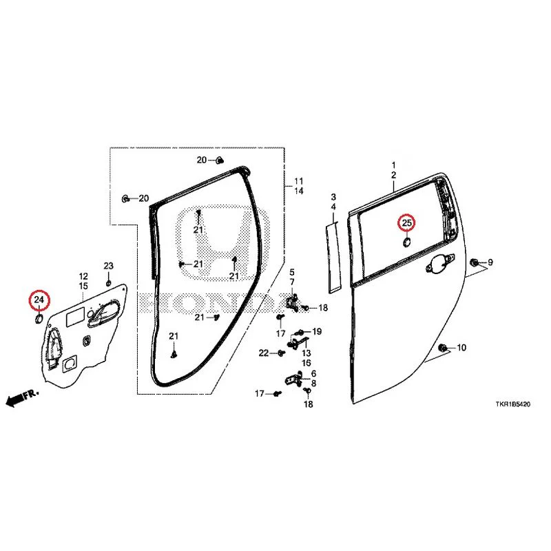[NEW] JDM HONDA N-WGN JH3 2023 Rear Door Panel GENUINE OEM - Image 27