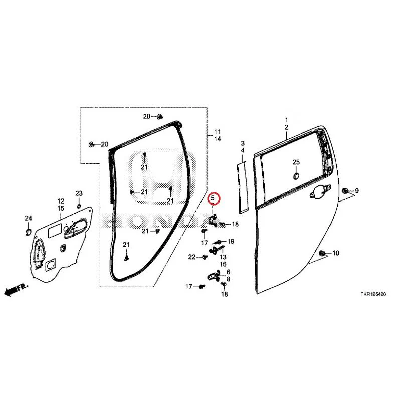 [NEW] JDM HONDA N-WGN JH3 2023 Rear Door Panel GENUINE OEM - Image 6