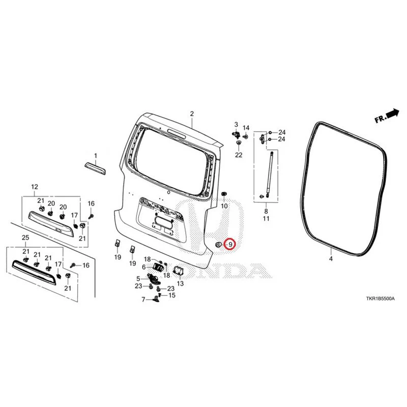 [NEW] JDM HONDA N-WGN JH3 2023 Tailgate (1) GENUINE OEM - Image 10