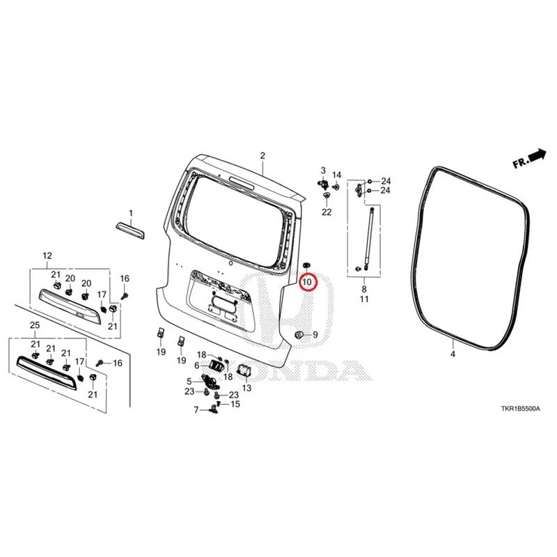 [NEW] JDM HONDA N-WGN JH3 2023 Tailgate (1) GENUINE OEM - Image 11