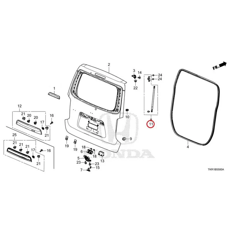 [NEW] JDM HONDA N-WGN JH3 2023 Tailgate (1) GENUINE OEM - Image 12
