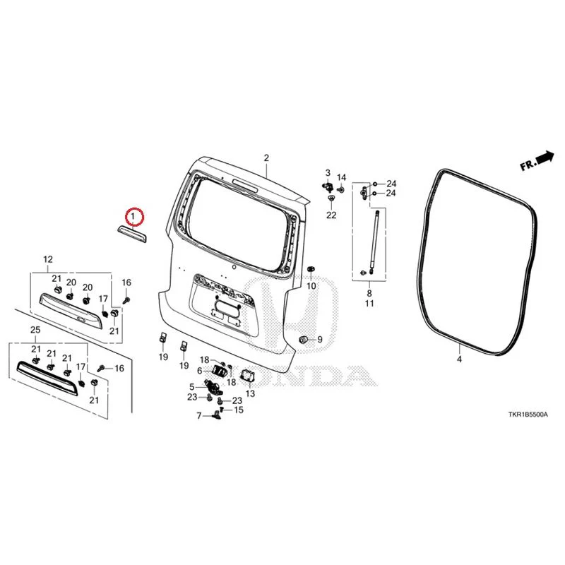 [NEW] JDM HONDA N-WGN JH3 2023 Tailgate (1) GENUINE OEM - Image 2