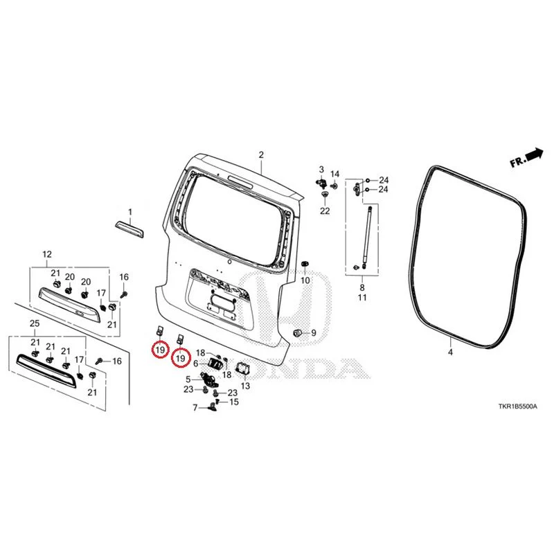 [NEW] JDM HONDA N-WGN JH3 2023 Tailgate (1) GENUINE OEM - Image 25
