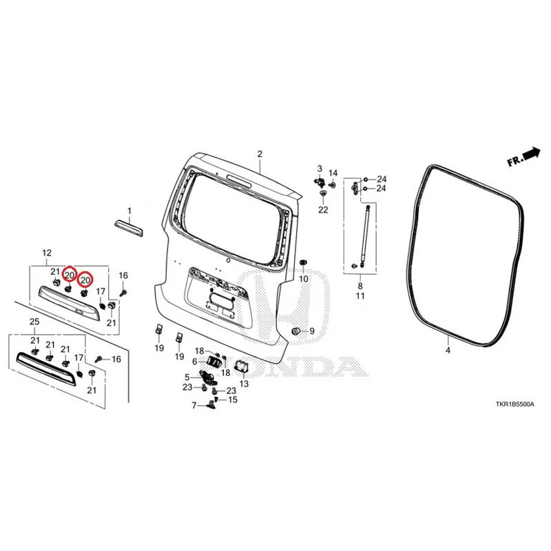 [NEW] JDM HONDA N-WGN JH3 2023 Tailgate (1) GENUINE OEM - Image 26